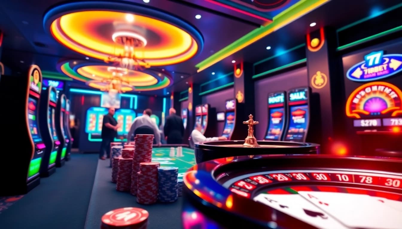 Engaging players at a virtual roulette table with 789bet branding and vibrant casino elements.