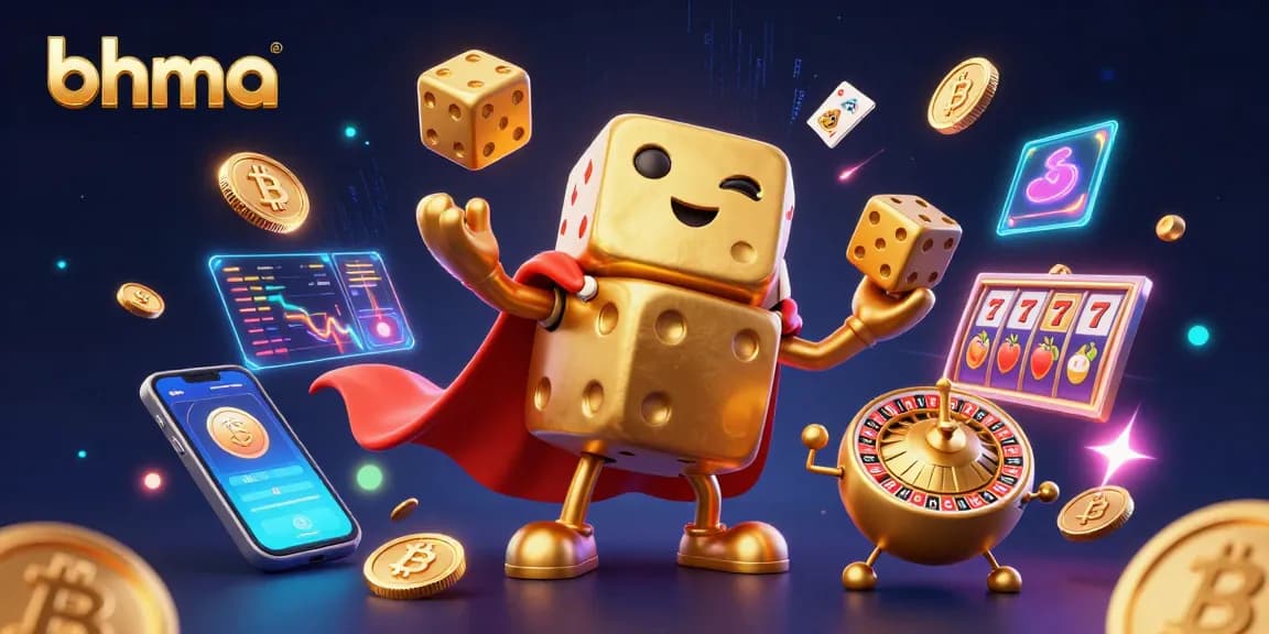 Engage with bhma premium online slots at a dynamic casino-themed illustration.