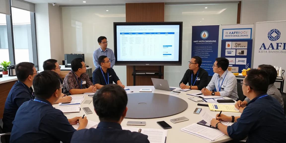 Pelatihan auditor forensik di aafikotabandung.org, peserta berinteraksi dan belajar.