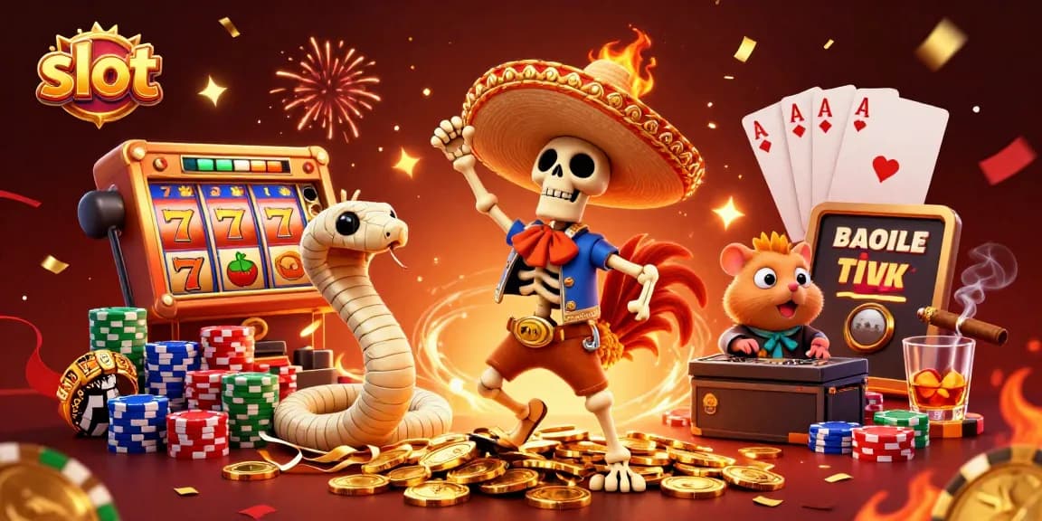 Spin the slots at a vibrant casino scene with joyful characters celebrating big wins.