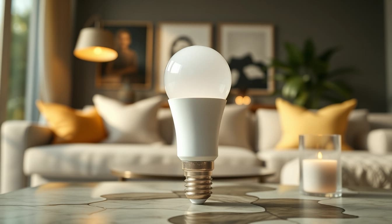 Illuminate your space with the warm glow of a g16 bulb in a stylish setting.