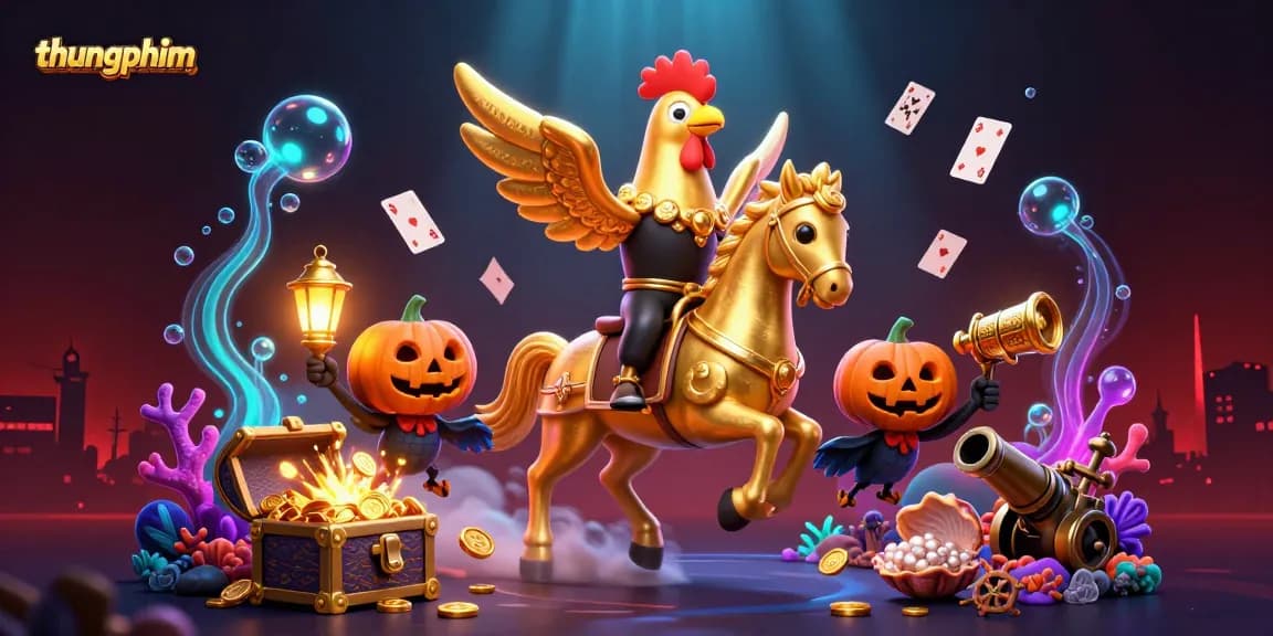 Experience the thrilling world of thungphim in a vibrant fantasy casino with mystical elements.