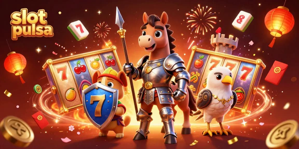 Memenangkan slot pulsa dengan karakter pahlawan bertema kasino dan keberuntungan yang dinamis.