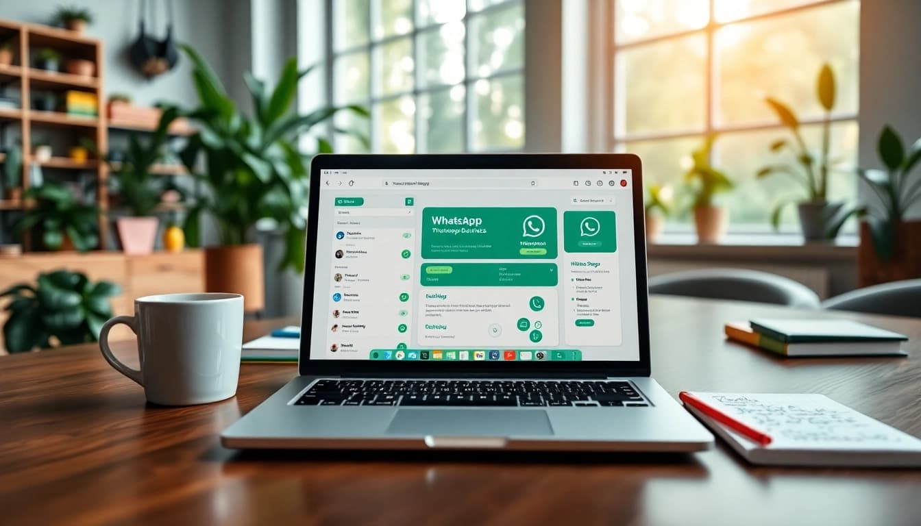 Collaborating on WhatsApp Business CRM in a vibrant workspace.