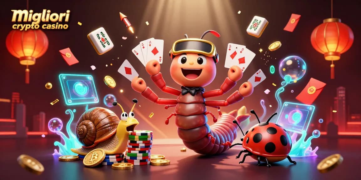 Scopri i migliori crypto casino con bitcoin e dealer divertenti in questa illustrazione vivace e colorata.