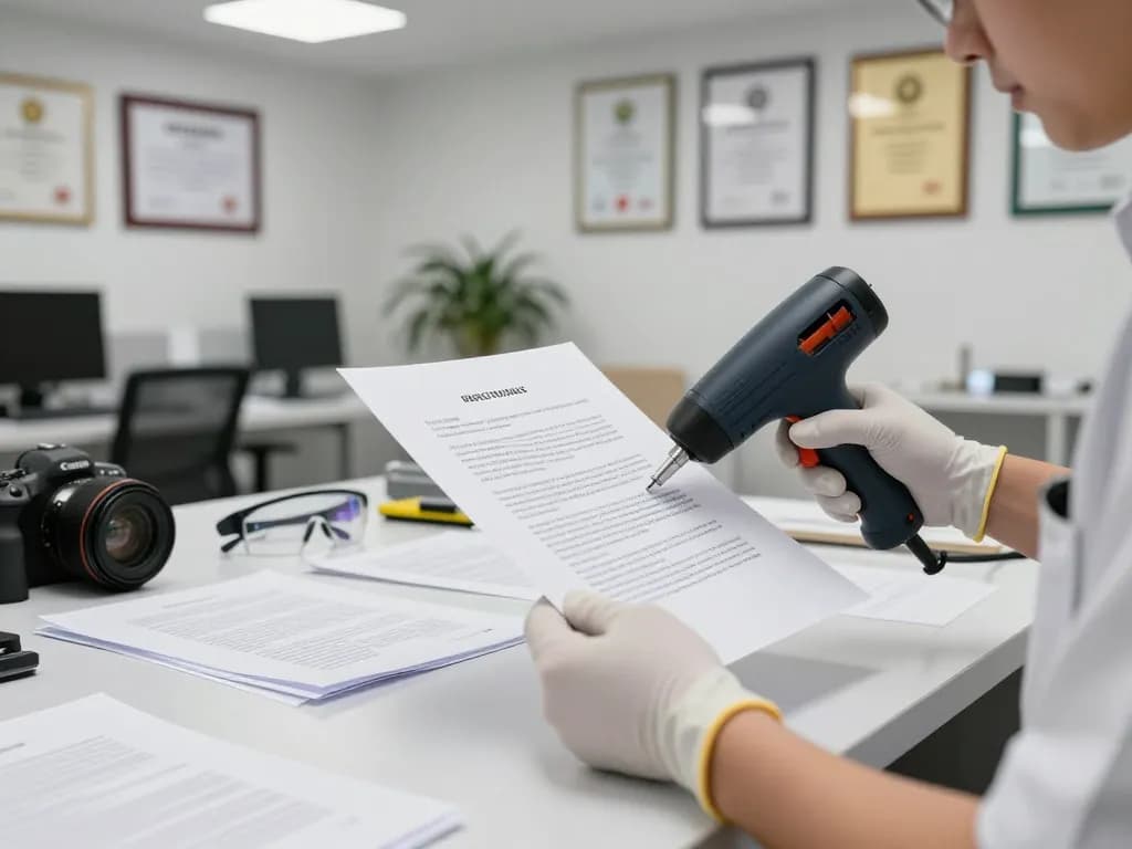 Dịch vụ bóc ép plastic hà nội với hình ảnh một kỹ thuật viên cẩn thận xử lý tài liệu trong quá trình khôi phục chuyên nghiệp.