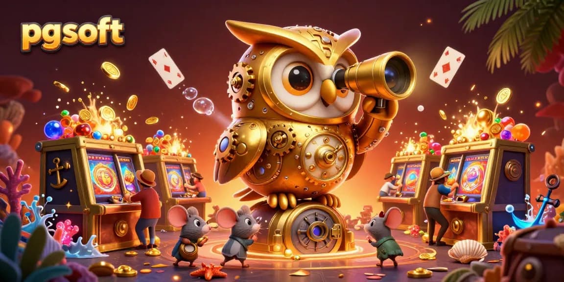Engage in thrilling pg soft slots action with a dynamic 3D illustration showcasing an exciting casino scene.