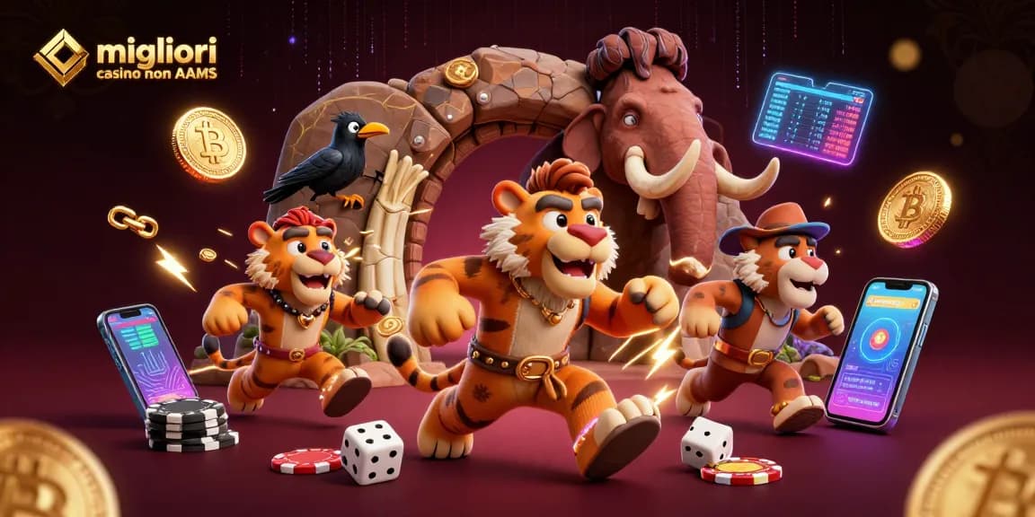 Giocatori nei migliori casino non AAMS mentre vincendo con slot machine e giochi d'azzardo