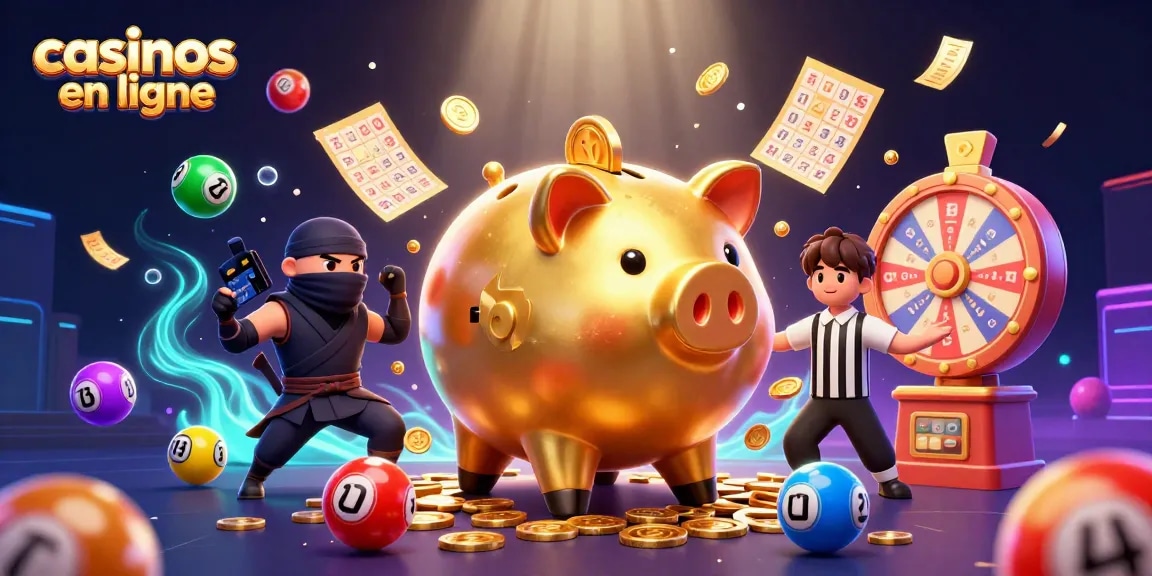 Jouez dans des casinos en ligne avec ce combat coloré et excitant entre un sumo et un ninja.