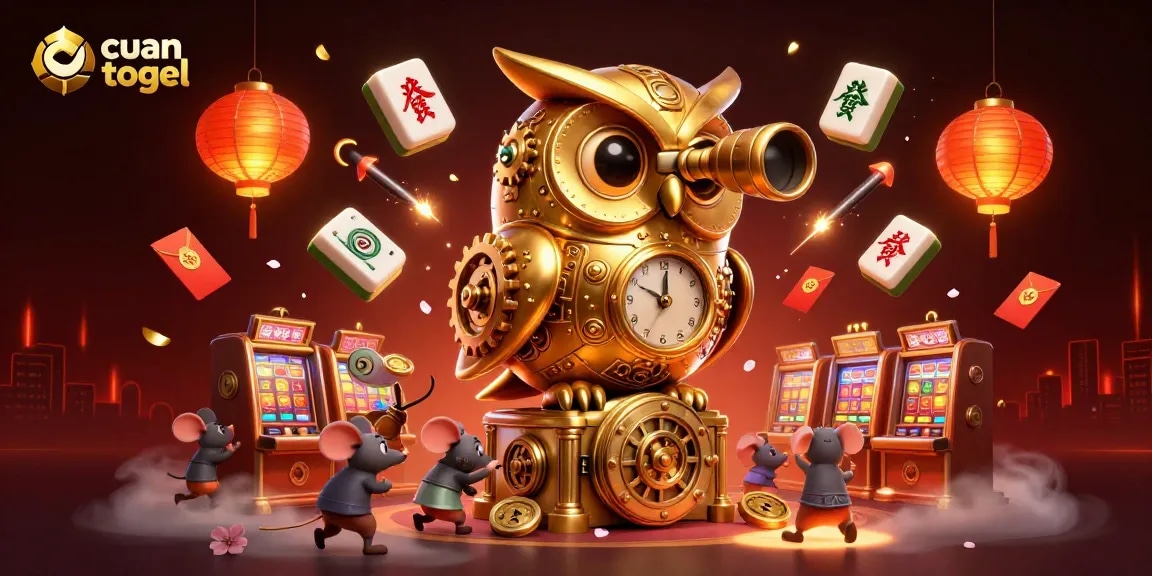 Experience thrilling cuan togel excitement with lively casino characters and festive elements.