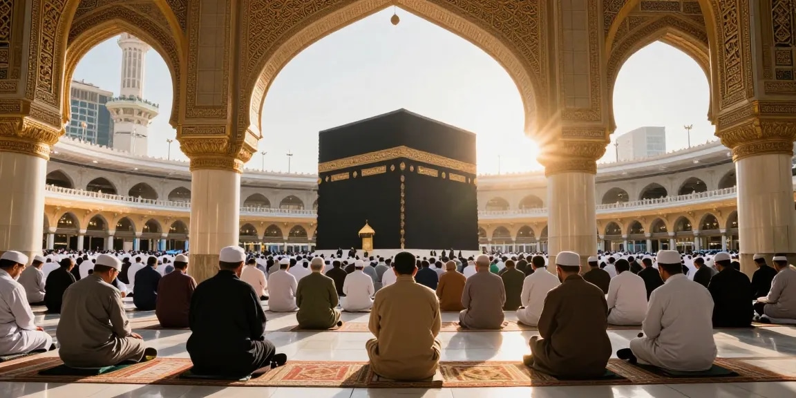 Umroh Itikaf experience at the sacred Masjid al-Haram, showcasing spiritual moments, travel guide, and cultural tourism.