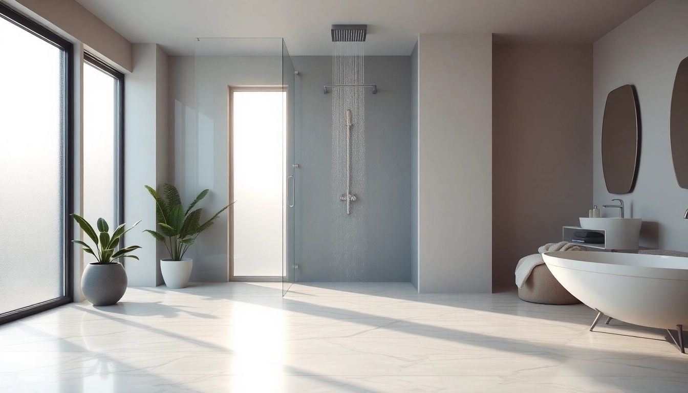Experience luxurious designs of elegant showers Australia in modern bathroom settings.