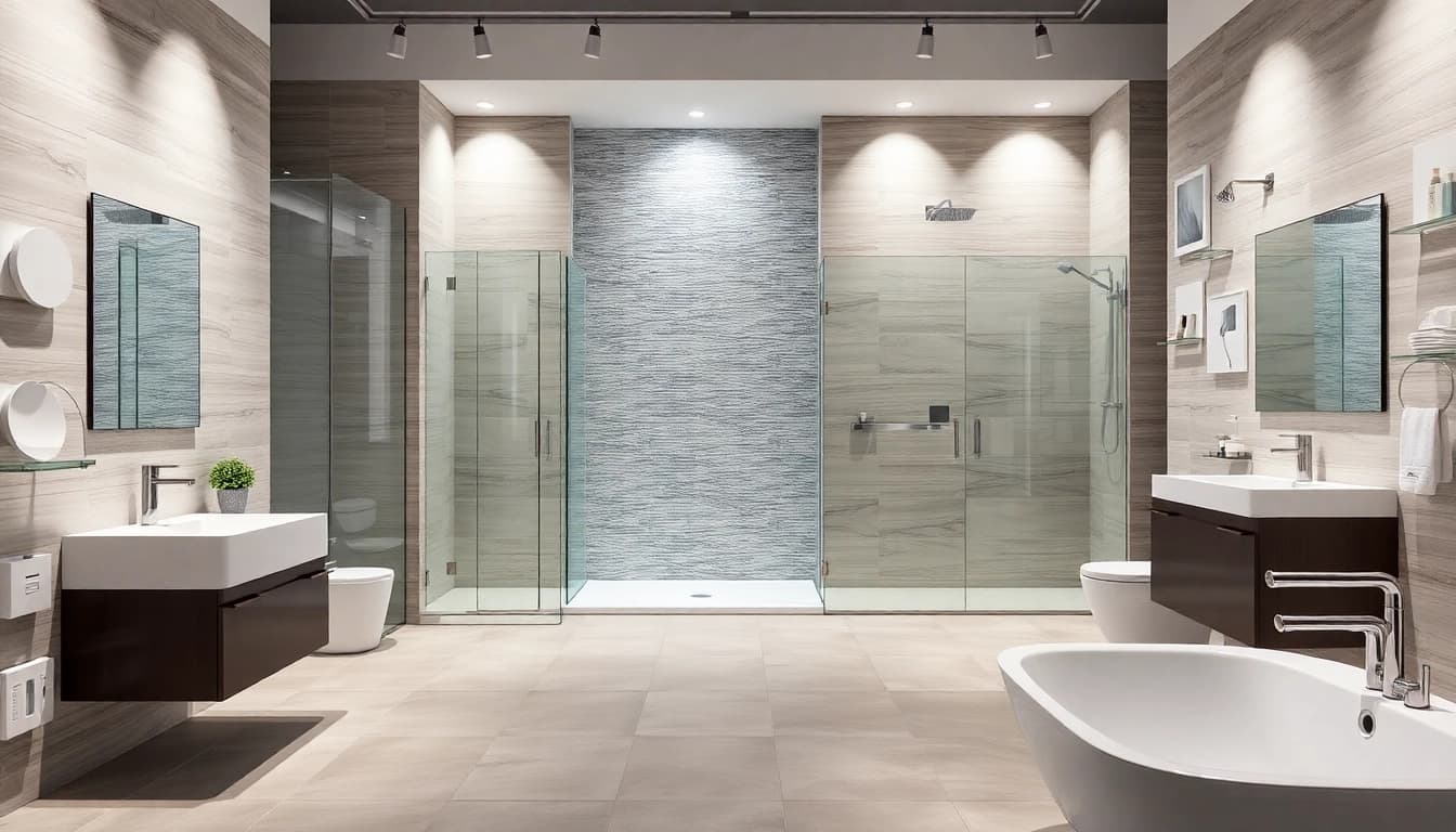 Erkunden Sie die Produkte von sonni sanitär GmbH, eleganten Duschwänden und modernen Badezimmermöbeln.