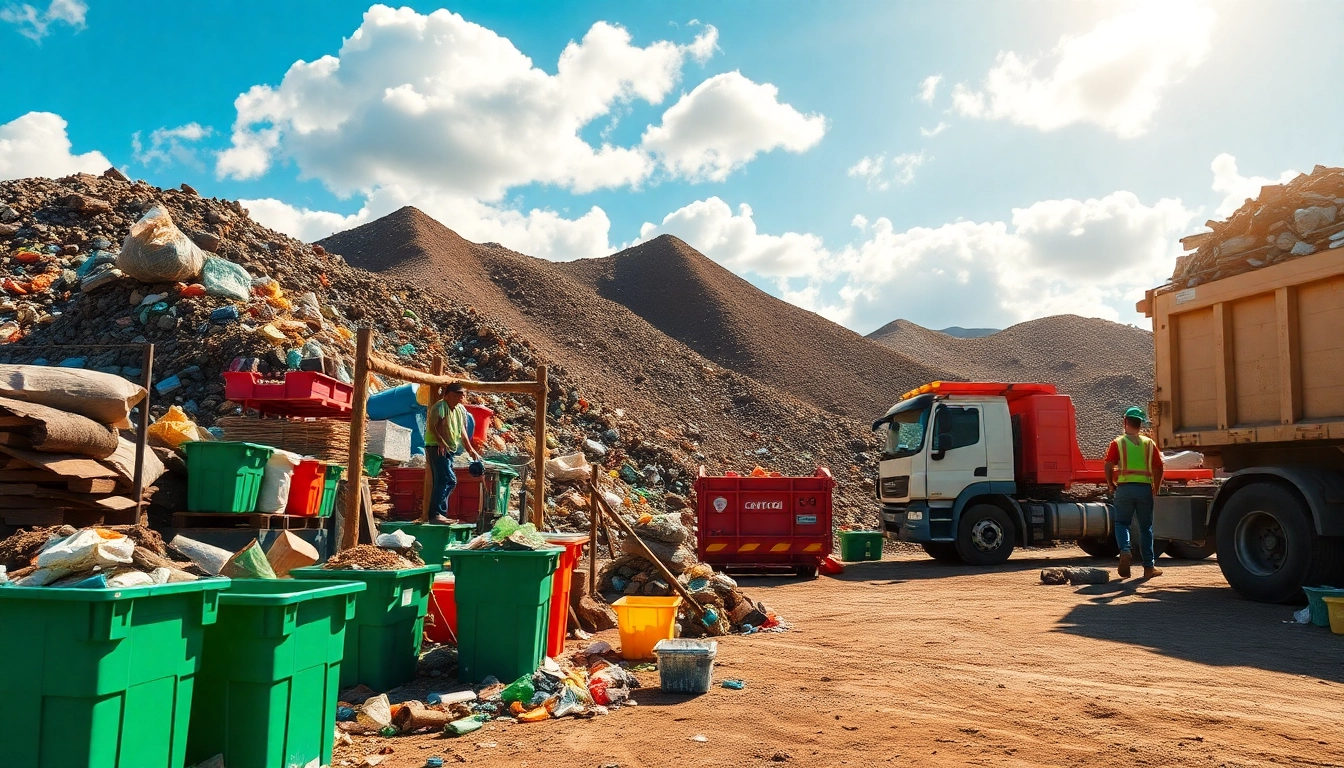 Efficiently managed bonnyville dump showcasing organized recycling and waste operations.