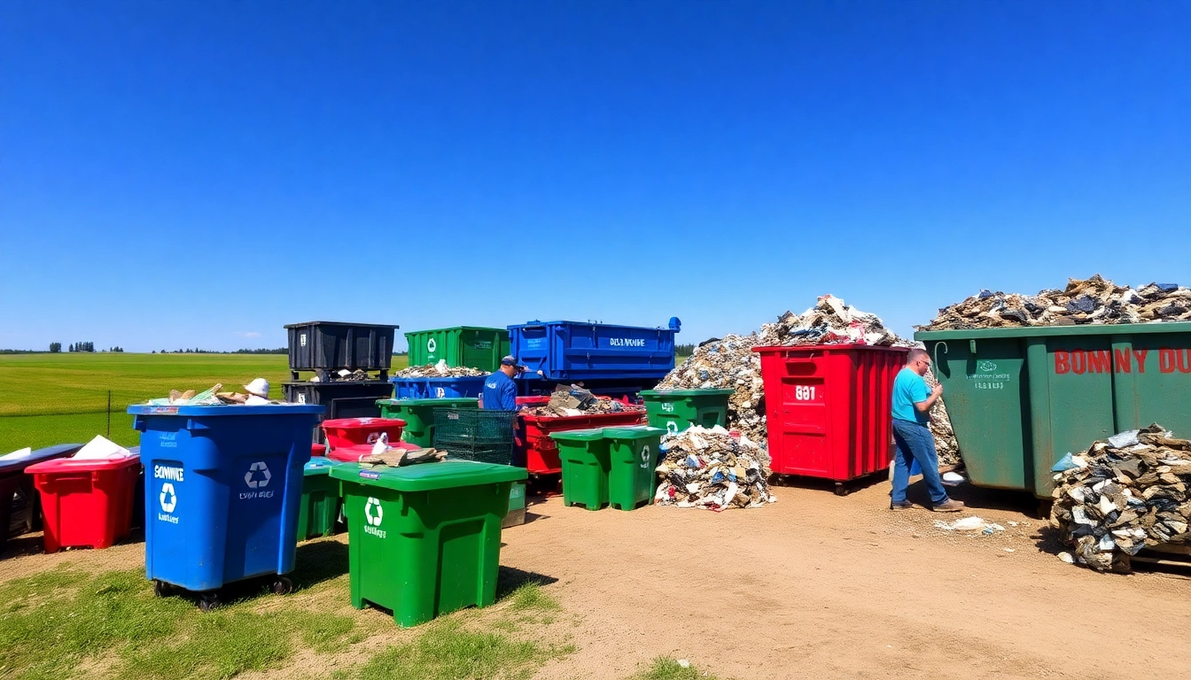 View of the Bonnyville dump showcasing waste management operations and recycling efforts.