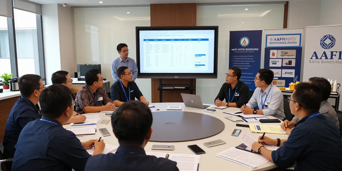 Pelatihan auditor forensik di aafikotabandung.org, peserta berinteraksi dan belajar.