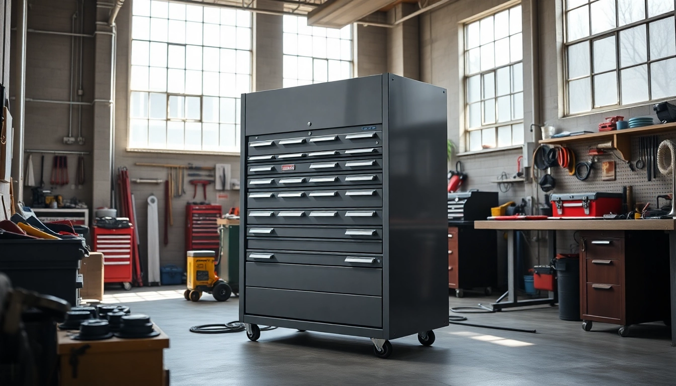 Explore the durability and functionality of a beta roll cab, showcasing its versatile drawer storage in a professional environment.