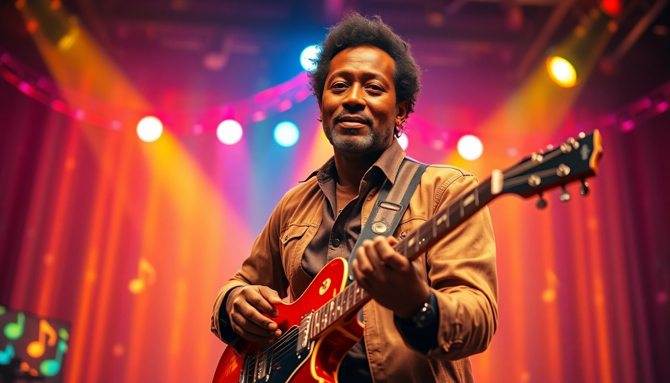 Leroy Silver passionately performing on stage, revealing musical energy and vibrant atmosphere.