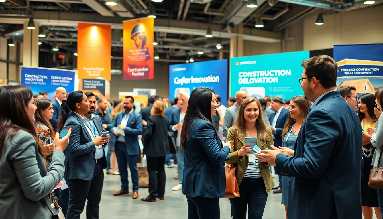 Boost connections at construction networking events with professionals engaging and exchanging ideas.