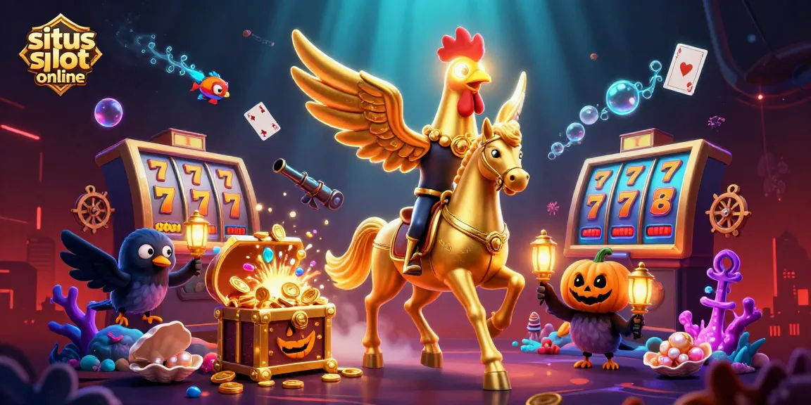 Explore stunning situs slot online with dynamic characters and vibrant casino elements in a captivating 3D scene.