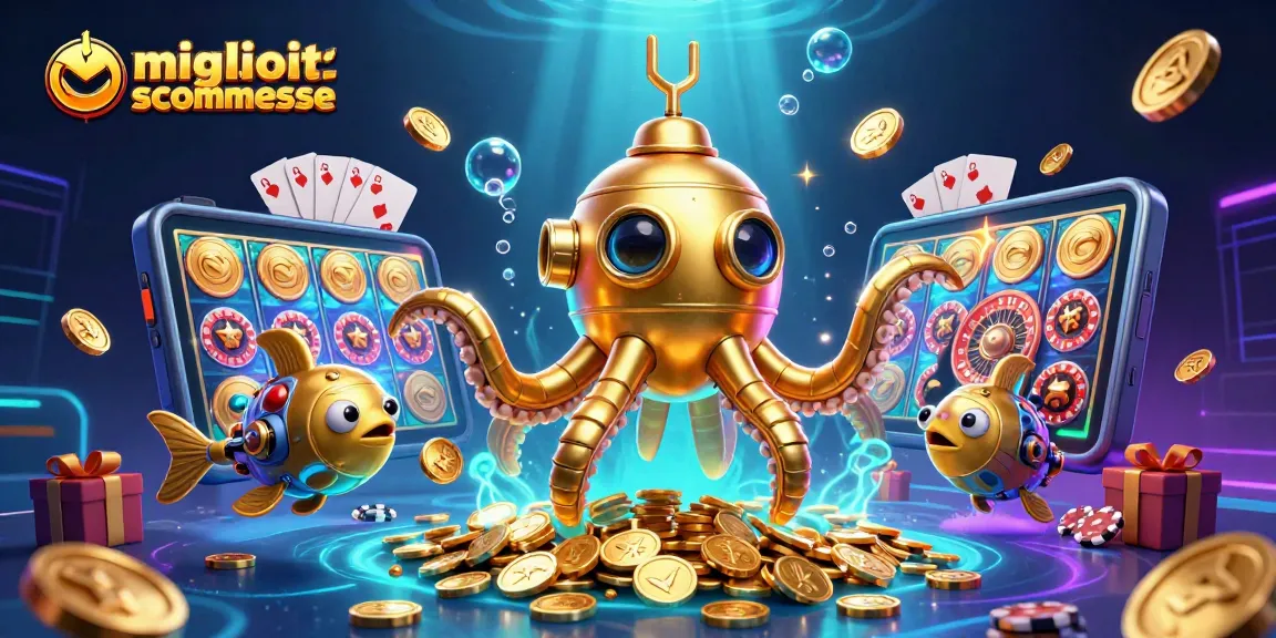 Migliori siti scommesse: gioca con il kraken d'oro e pesci meccanici in un mare di monete