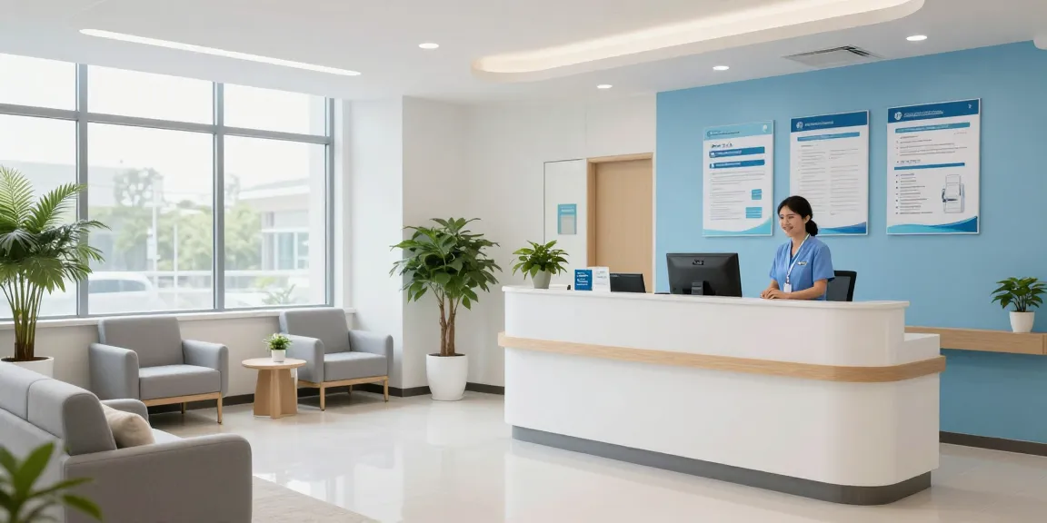 PPO health insurance guide at a modern healthcare facility, showcasing patient care, medical services, and compassionate doctor consultation.