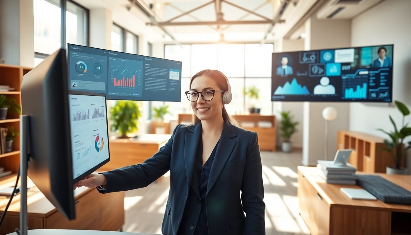 Utilize enterprise assistant saas for streamlined communication in a modern office.