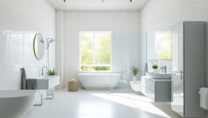 Zeigen Sie die modernen Badezimmerprodukte von sonni sanitär GmbH in einem stilvollen Rahmen.