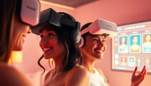 Engaging AI sex character interactions in a modern virtual reality setting.