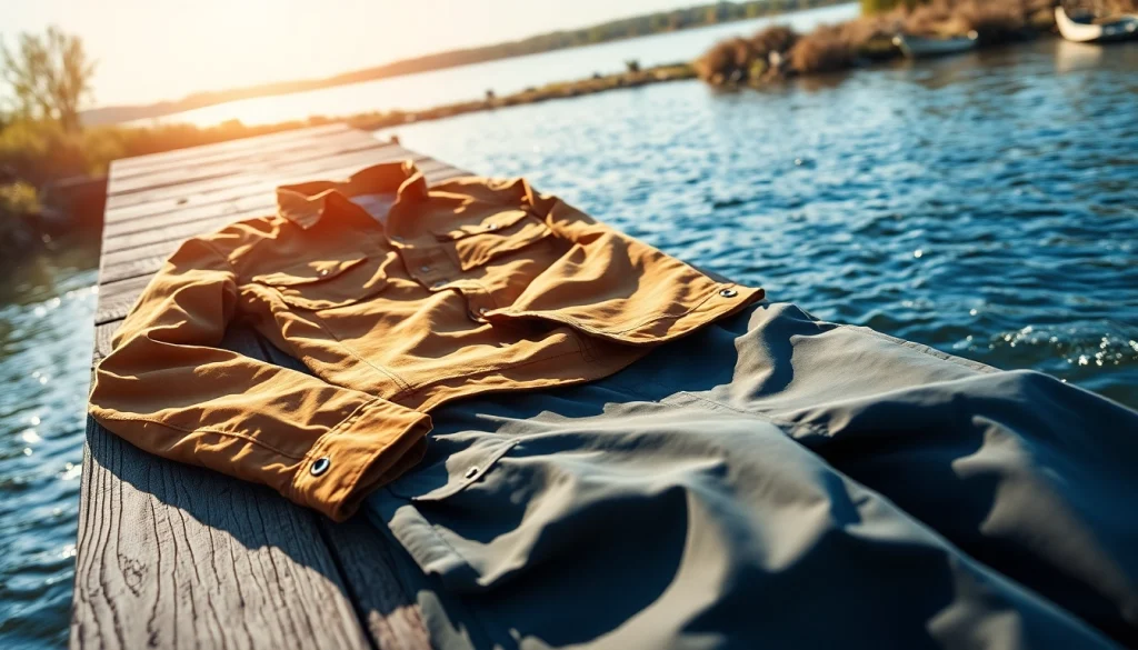 Showcase stylish fly fishing apparel featuring breathable shirts and quick-dry pants for outdoor adventures.