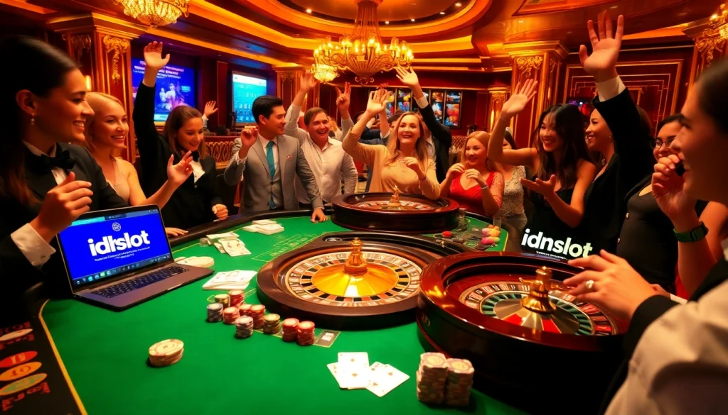Play at idnslot and experience the excitement of winning at a luxurious casino table.