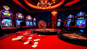 Vivez l'excitation d'un casino fiable en ligne avec des tables dynamiques, des machines à sous vibrantes et des joueurs élégants.