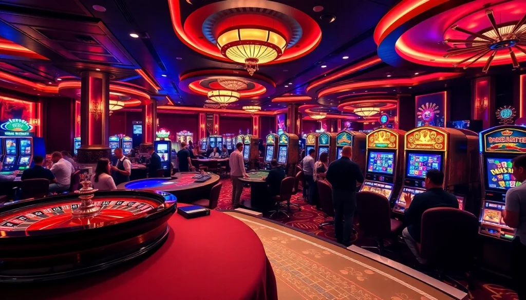 Découvrez l'atmosphère vibrante d'un casino fiable en ligne avec des jeux palpitants et des joueurs profitant de l'excitation.