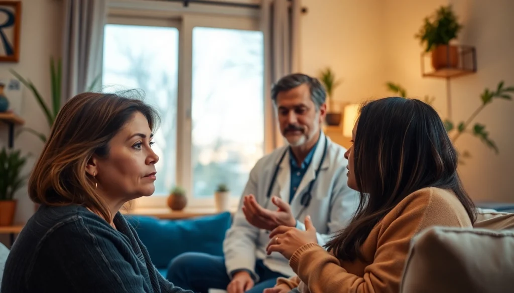 Understanding depression symptoms through therapy session between a client and therapist.