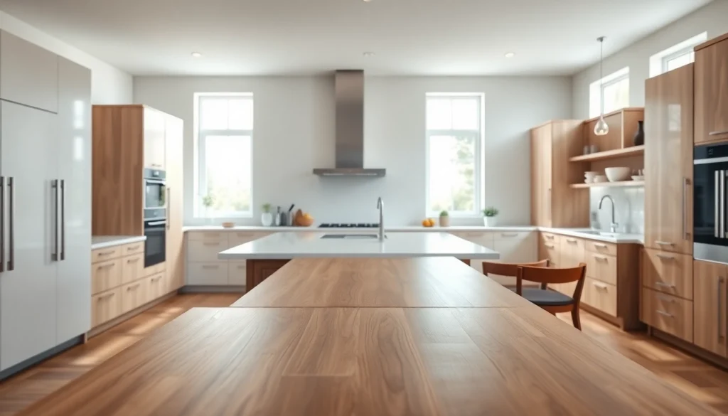 Transform your kitchen remodeling vision with a modern, open-plan design and inviting atmosphere.