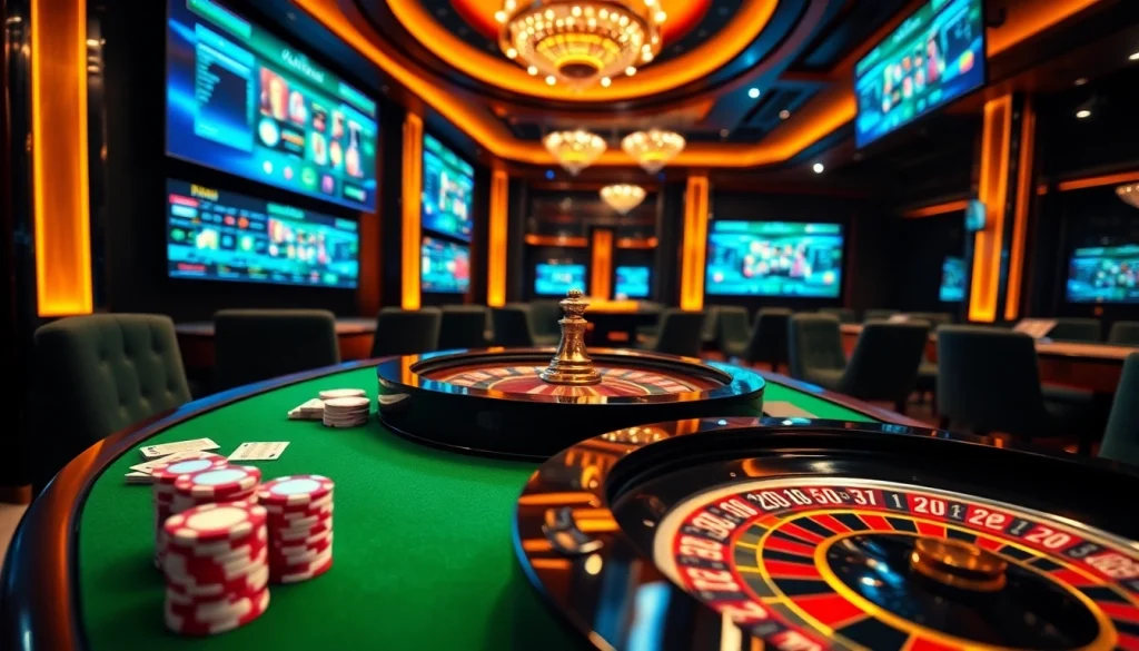 Vivez l'excitation du casino en ligne argent réel avec des tables de jeu vibrantes et une ambiance luxueuse.